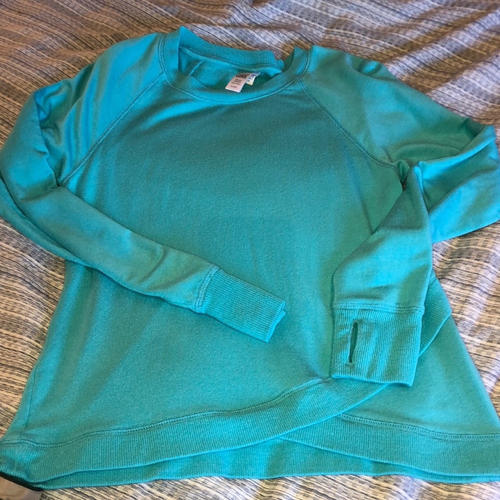 Athleta girl 12 teal sweatshirt